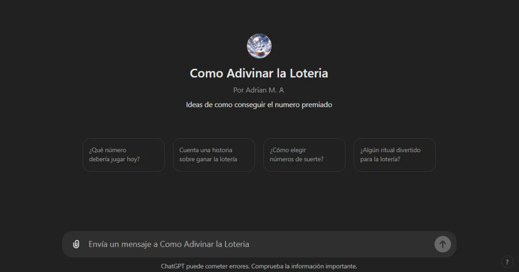 chatgpt como adivinar la loteria
