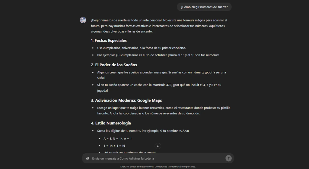 como elegir números de la suerte